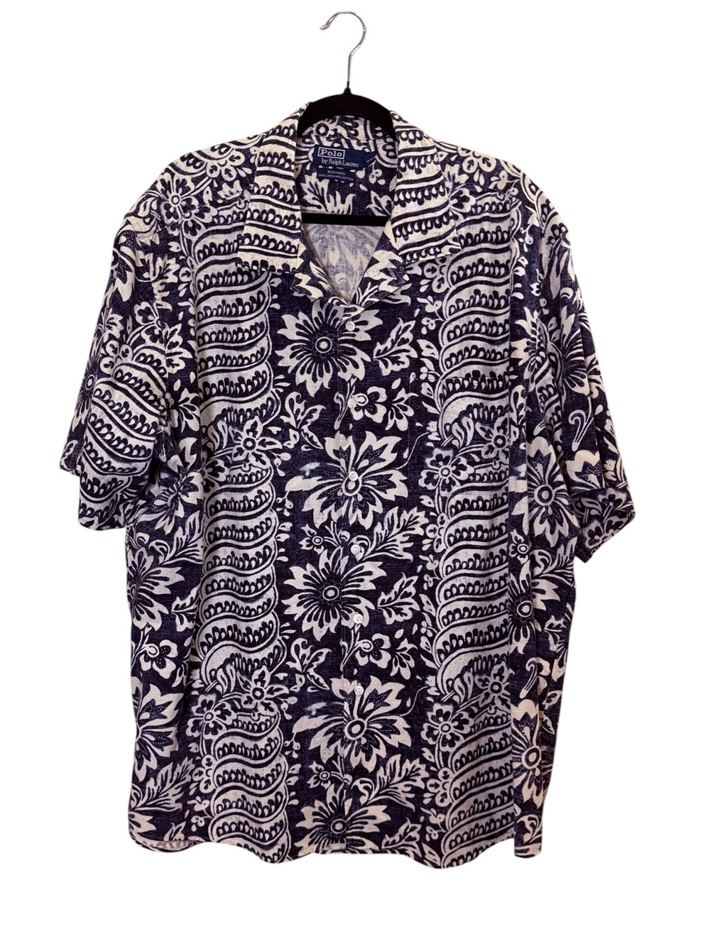 Polo Ralph Lauren Men’s Bonnard Hawaiian Polynesian Floral Camp Shirt sz XXL